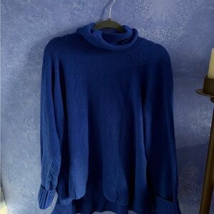 J. Crew Royal Blue Women's Turtleneck Sweater